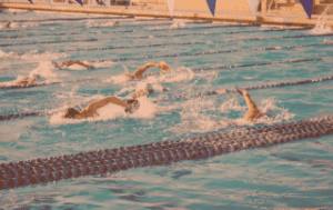 image of adult swimming class