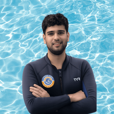 coach carman at steady swim